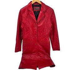 Vintage Leather Coat Womens