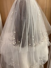 Beautiful Pearl Effect Veil -