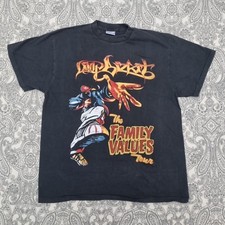 Vintage Limp Bizkit T Shirt Size XL Family Values Tour 90s Graphic Print 