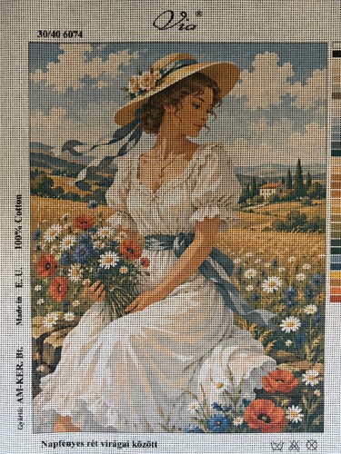 Via printed needlepoint - via,