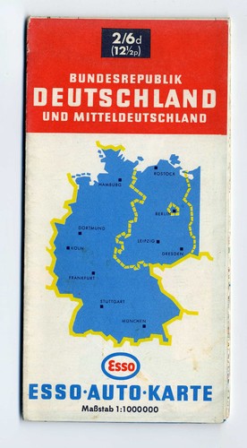 Esso road map germany - map,
