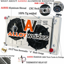 3 Row Radiator + Shroud Fan +