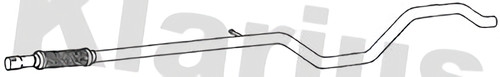 Klarius centre pipe - , fiat