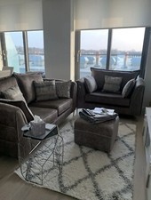 TWO PIECE Ashley Manor Illustrious Sofa Set With Cushions