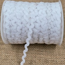 10 Metres White 5mm Ric Rac Trim Edging zigzag ribbon Braid sewing Crafts Craft