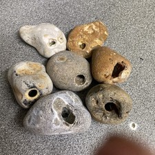 Six  large  Natural Hag Stones