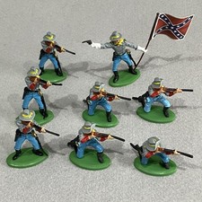 Britains Compatible Deetail 8x US Civil War South Infantry Soldiers (DSG)