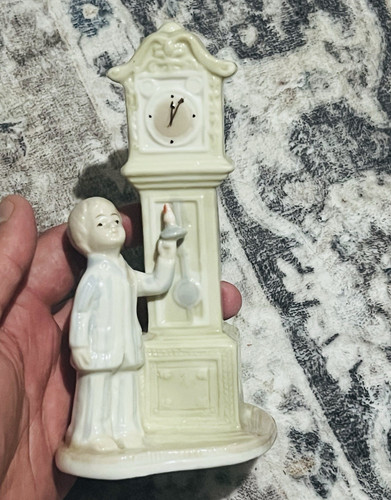 White ceramic girl - white, figurine