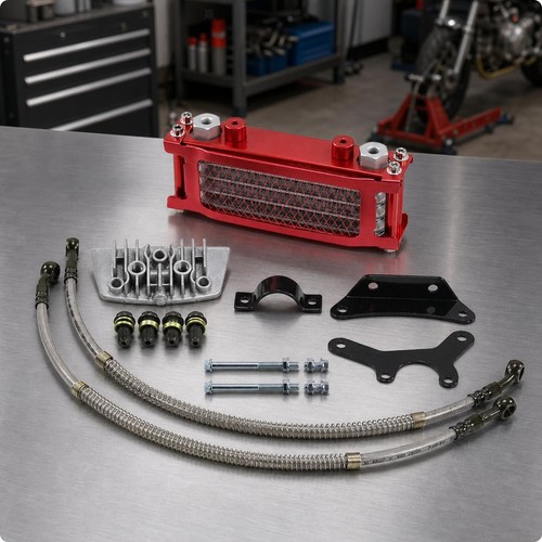 Oil cooler kit aluminum - kit,