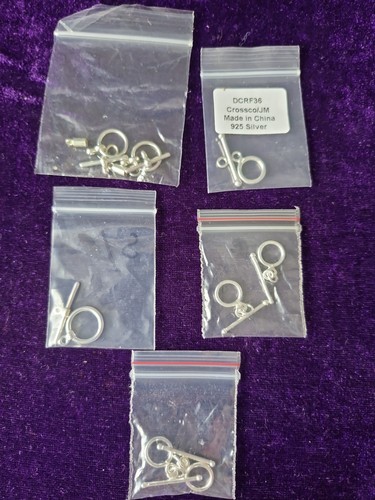 925 sterling silver toggle - silver,
