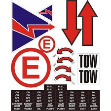 RMD Racing MSA Scrutineer Safety Decal Stickers Sheet Electrical Cut Off RD1919