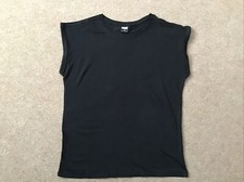 Urban Classics Extended Shoulder T Shirt Black In Womens Size XS BRAND NEW