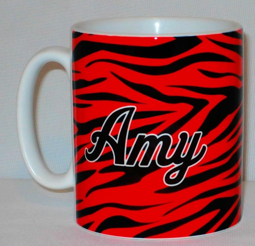 Red zebra skin - skin, mug