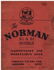 NORMAN B1 125cc & B2 200cc LIGHTWEIGHT ORIG. 1949 MAINTENANCE & INSTRUCTION BOOK