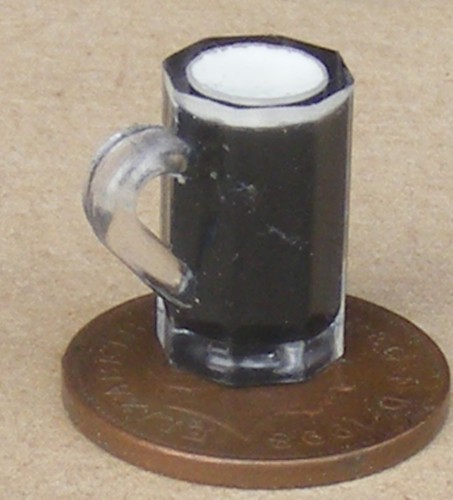 Dolls house plastic - house, tankard