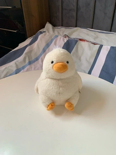 White duck plush toy - white,