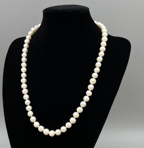 Real cultured pearl necklace - real,