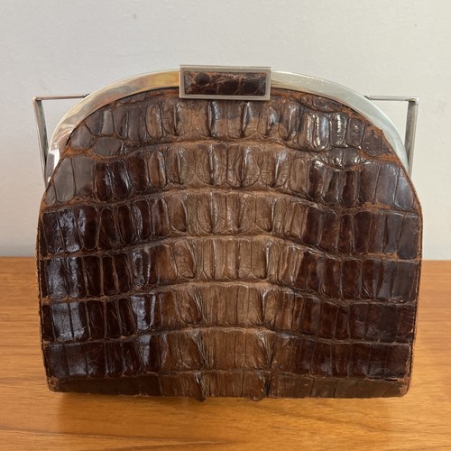 Antique crocodile hornback - crocodile, j