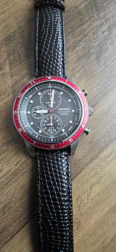 Seiko chronograph red bezel - chronograph,