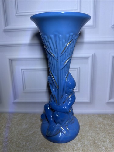 Antique french blue opaline - french,