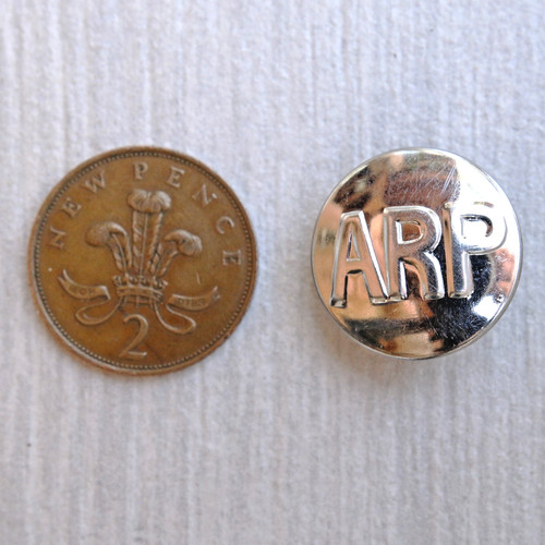 Chrome faced ww2 period 22mm - chrome,