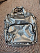 QVC Kipling small crossbody bag silver/pewter