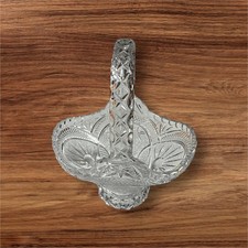 Lead Crystal Footed Basket
