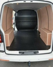 FITS VW T5 VAN REAR LWB 04 TO 15 TAILORED SINGLE SIDE DOOR VAN REAR RUBBER MAT