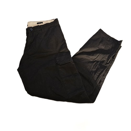 Mens black combat trousers - black,