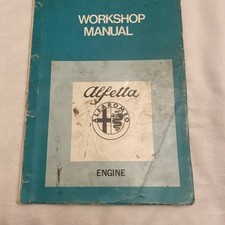 Alfa Romeo Alfetta Engine Workshop Manual April 1977