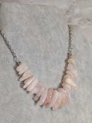 Natural morganite necklace