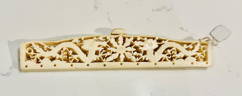 Antique carved purse frame - carved,