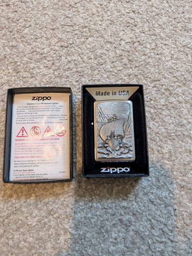 Rare zippo viking fjord - zippo,