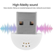 Portable USB Mini Studio Speech Microphone Recording MIC Adapter UK