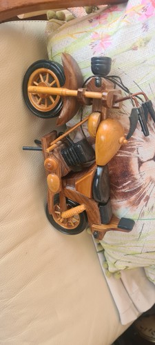 Lovely wooden motorbike - wooden,