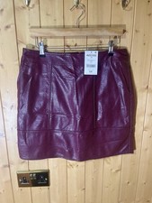 NEXT Faux Leather Mini Skirt