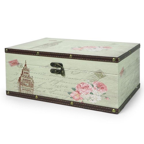 Large wooden storage box - wooden,