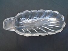 Vintage Davidsons Clear Pressed Glass Banana Split Serving Dish 9in.#2321