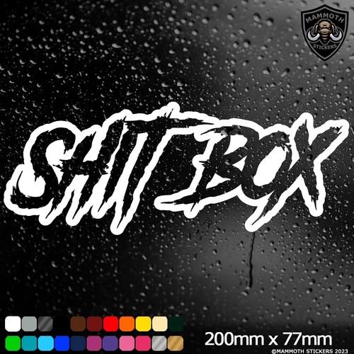 Box funny sticker - sh*t,