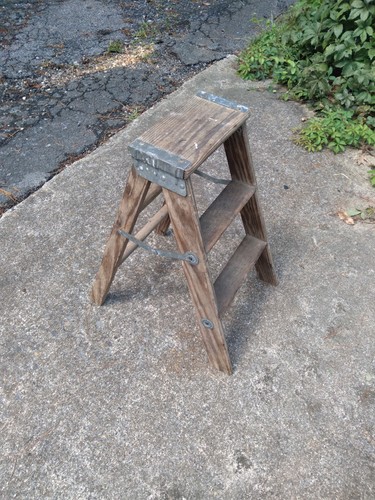 Vintage step wooden - 2,