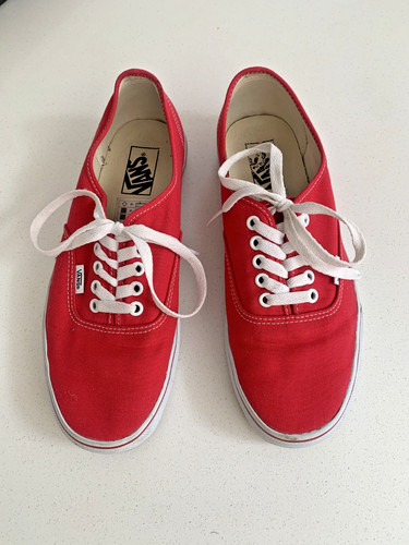 Vans low top red - low, canvas