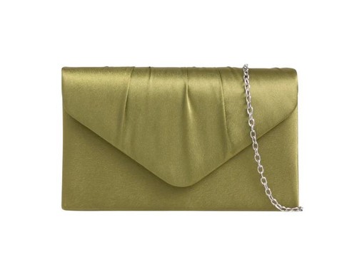 Women satin pleated - women, clutch