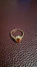 18ct Gold Mexican Fire Opal Ring (Weight 2.52g)