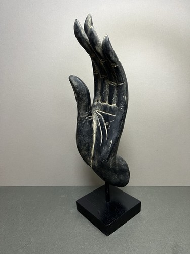 Carved wooden buddha hand - buddha,