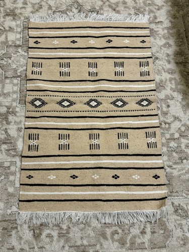 Handmade tunisian wool - , rug