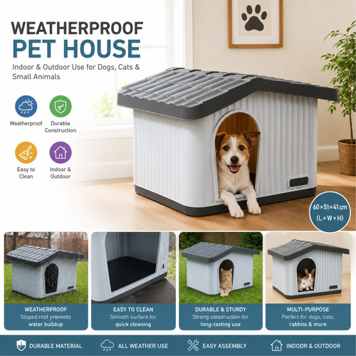Weatherproof pet house indoor - weatherproof,