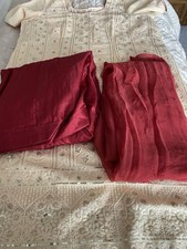 New Punjabi Ladies Beautiful Burgundy Salwar, Ivory Kameez, Burgundy Dupatta