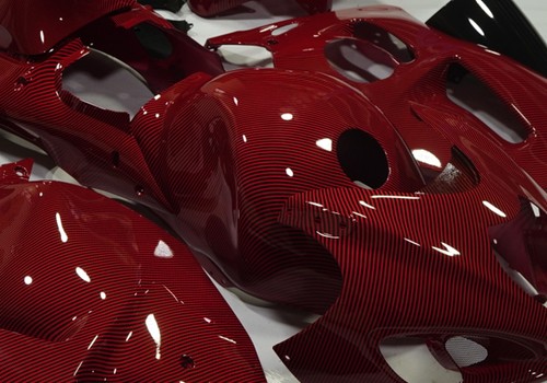 Red carbon fiber - fairing, kit