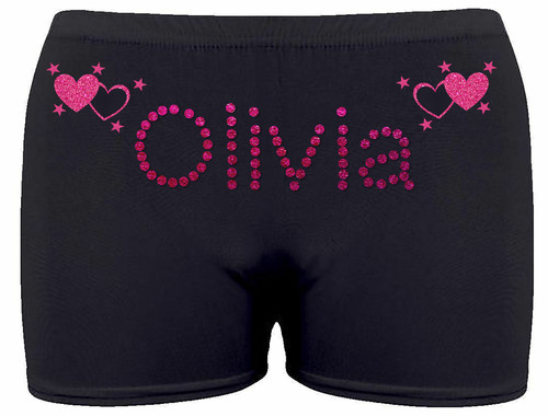 Personalised lycra black dance - personalised,
