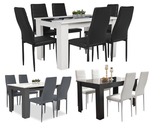 Wooden dining table and - table,
